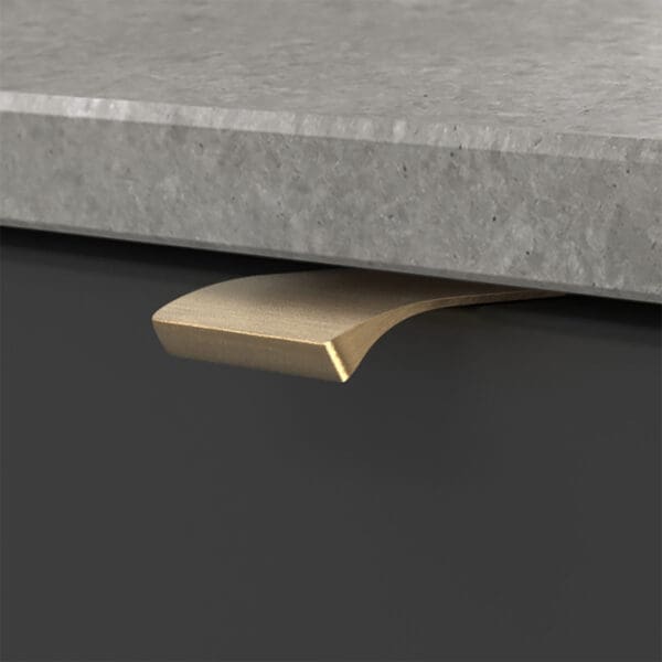 Profilhandtag edge straight massing borstad 304163 11 40 mm ncs s 8000 n noble concrete grey