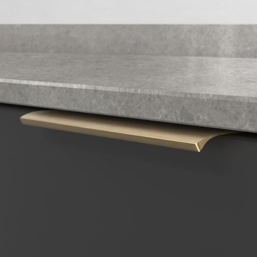 Profilhandtag edge straight massing borstad 304168 11 200 mm ncs s 8000 n noble concrete grey