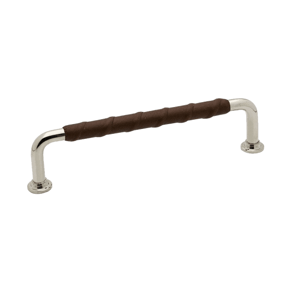 Handtag 1353 lader brun fornicklad 330725 11 cc 128 mm