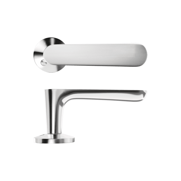 Haboselection exterior door handle chrome 18081 double