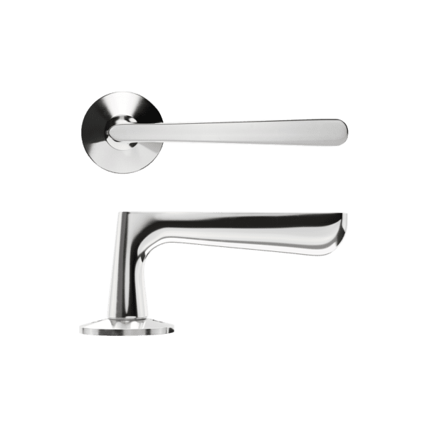 Haboselection interior door handle chrome 18083 double