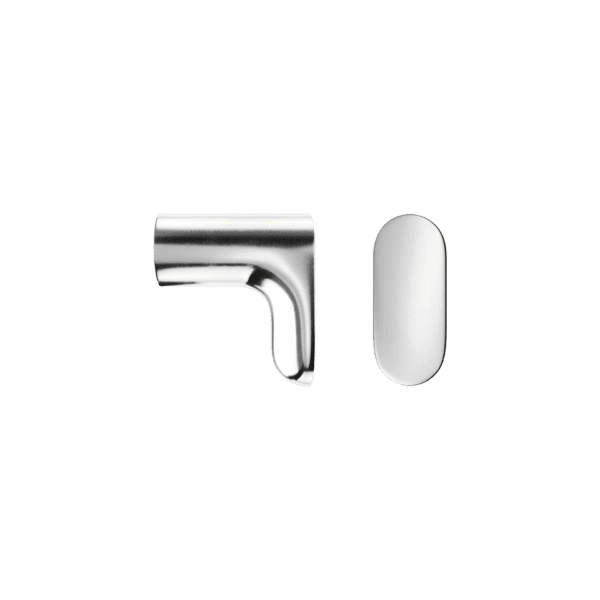 Haboselection knob 1 2 chrome 18102 double 1