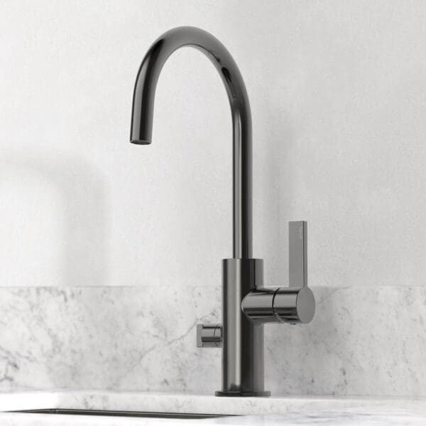 tapwell koksblandare arm184 black chrome 9421076 marmor carrara ny