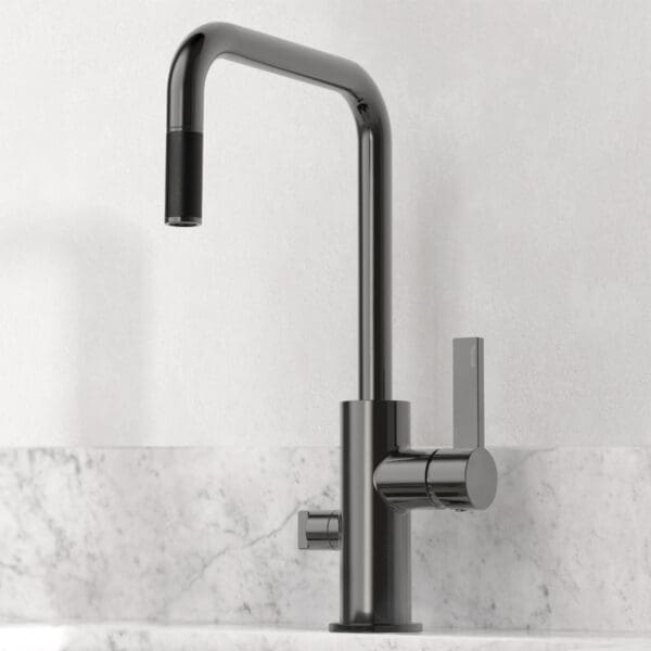 tapwell koksblandare arm887 black chrome 9421258 marmor carrara ny