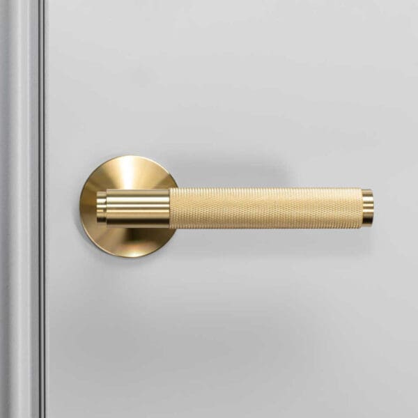 960x960 2. Door Handle Front Fixed Brass