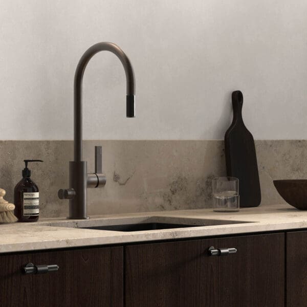 tapwell koksblandare arm885 bronze 9422674 valnot jura grey