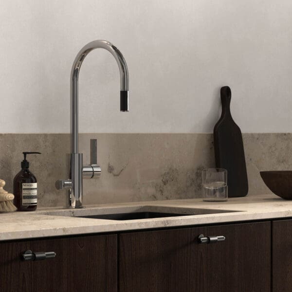tapwell koksblandare arm885 krom 9420844 valnot jura grey