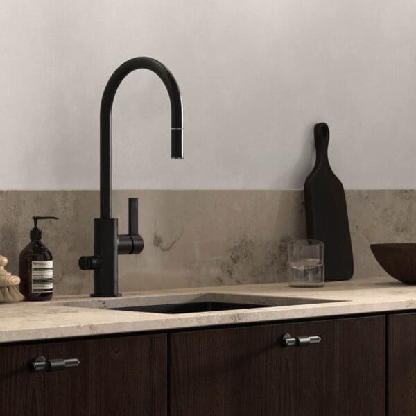 tapwell koksblandare arm885 mattsvart 9421086 valnot jura grey