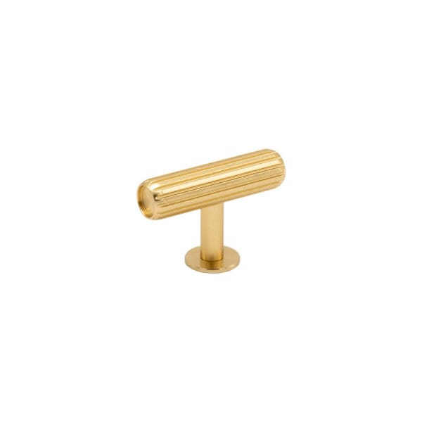 Knopp BeslagDesign Knopp T Rille borstad massing bricka 373001 11