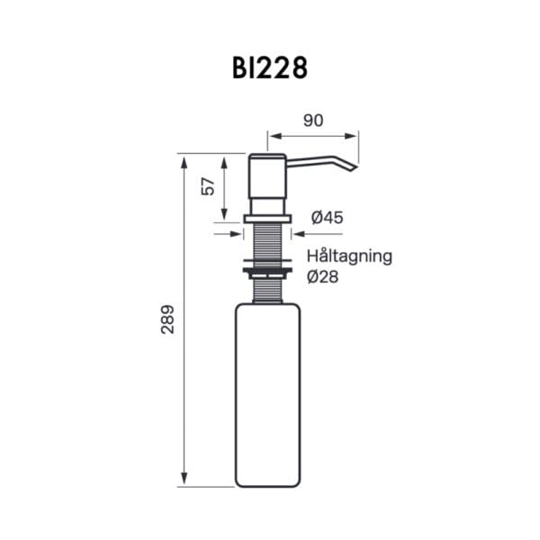 Tapwell dimensioner BI228