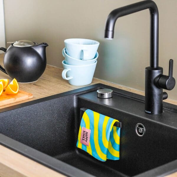 Happy Sinks Disktrasehallare Cloth Holder Charcoal Biocomposite 003 6