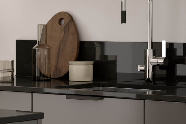 granit nero assoluto arm885 krom vann mattsvart