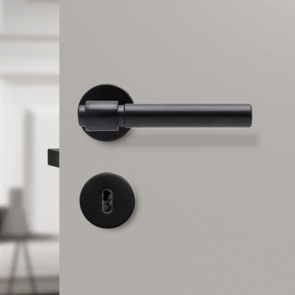 Beslag Design Dorrhandtag Innerdorr Innerdorrshandtag Helix 200 Plain Svart 752015 41 3
